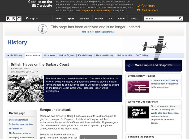 Bbc History: British History: Empire: British Slaves on the Barbary Coast Website Bbc History: British History: Empire: British Slaves on the Barbary Coast Website