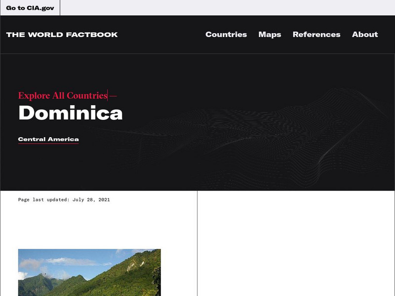 Cia: World Factbook: Dominica Handout