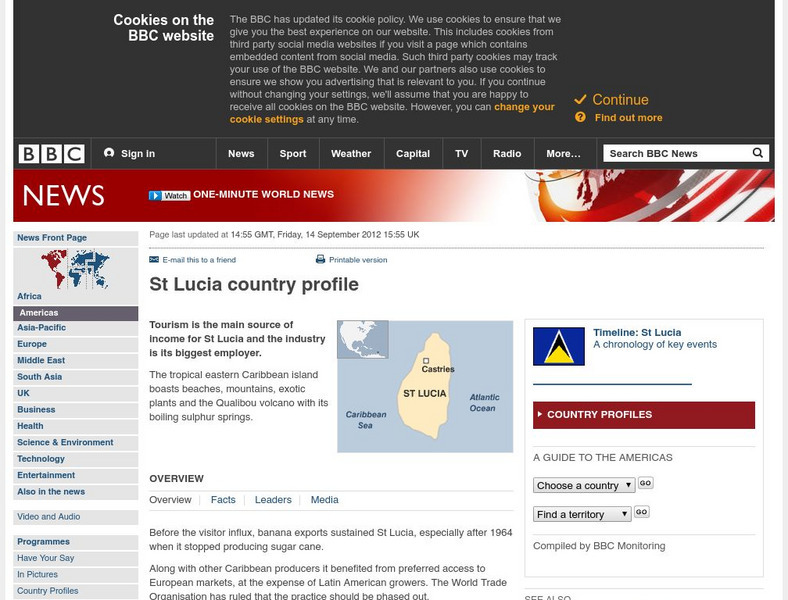 Bbc: News: Country Profile: St Lucia Handout Bbc: News: Country Profile: St Lucia Handout