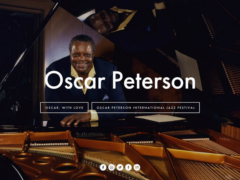 Oscar Peterson's Official Web Site Website Oscar Peterson's Official Web Site Website
