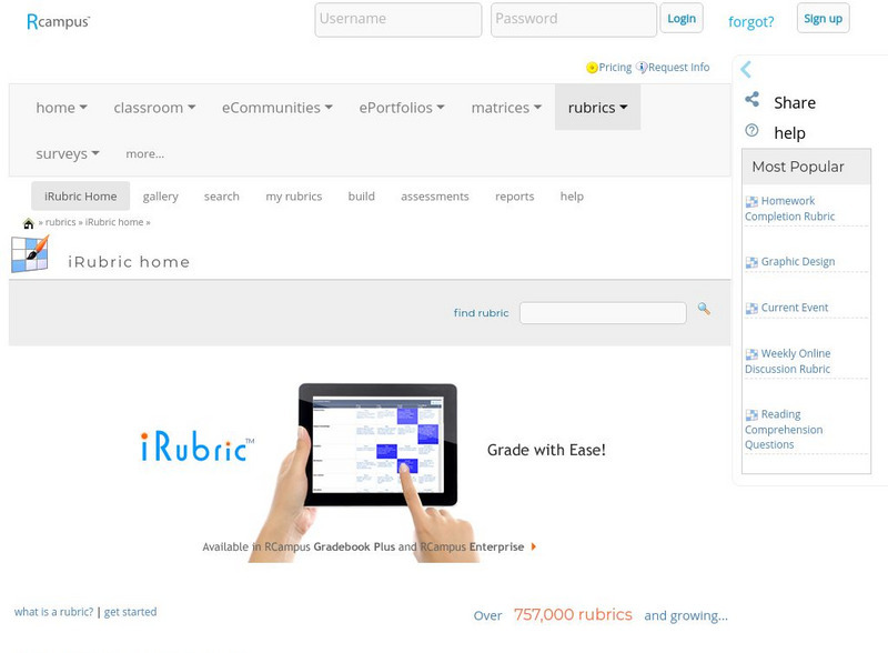 R Campus: Rubric Studio & Rubric Gallery Website R Campus: Rubric Studio & Rubric Gallery Website