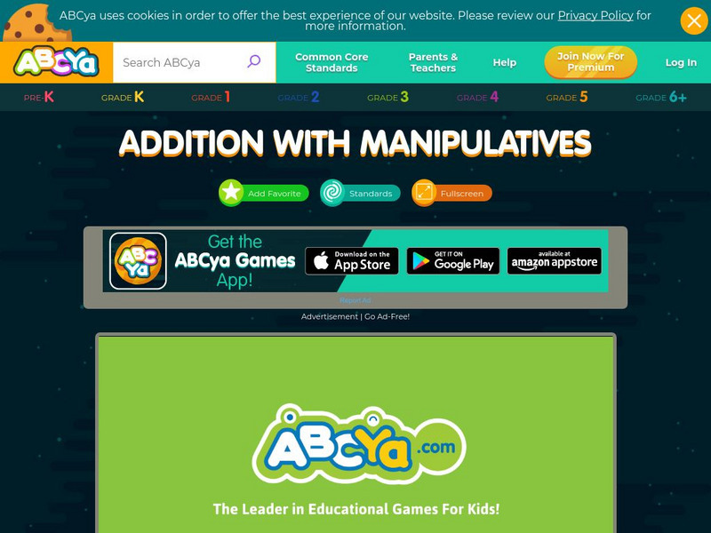 Ab Cya: Addition With Manipulatives Interactive Ab Cya: Addition With Manipulatives Interactive