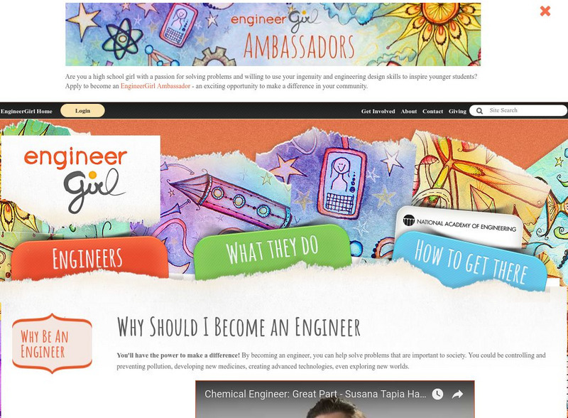 Engineer Girl: Why Be an Engineer Website Engineer Girl: Why Be an Engineer Website