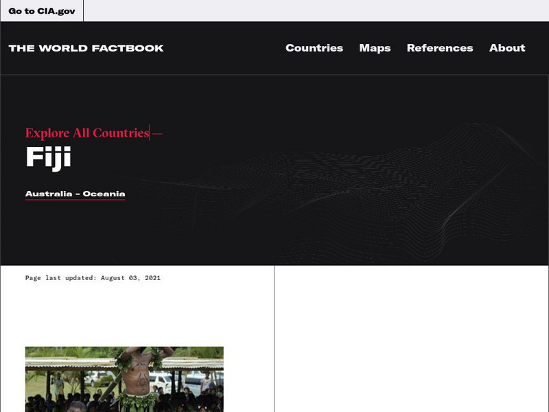 Cia: World Factbook: Fiji Handout Cia: World Factbook: Fiji Handout
