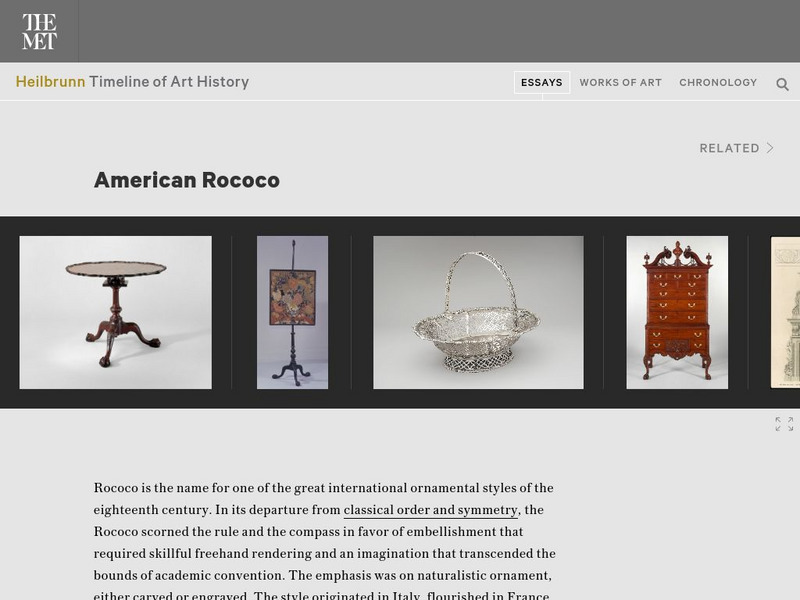 Metropolitan Museum of Art: American Rococo Article Metropolitan Museum of Art: American Rococo Article