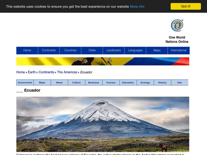 Nations Online: Ecuador Website Nations Online: Ecuador Website