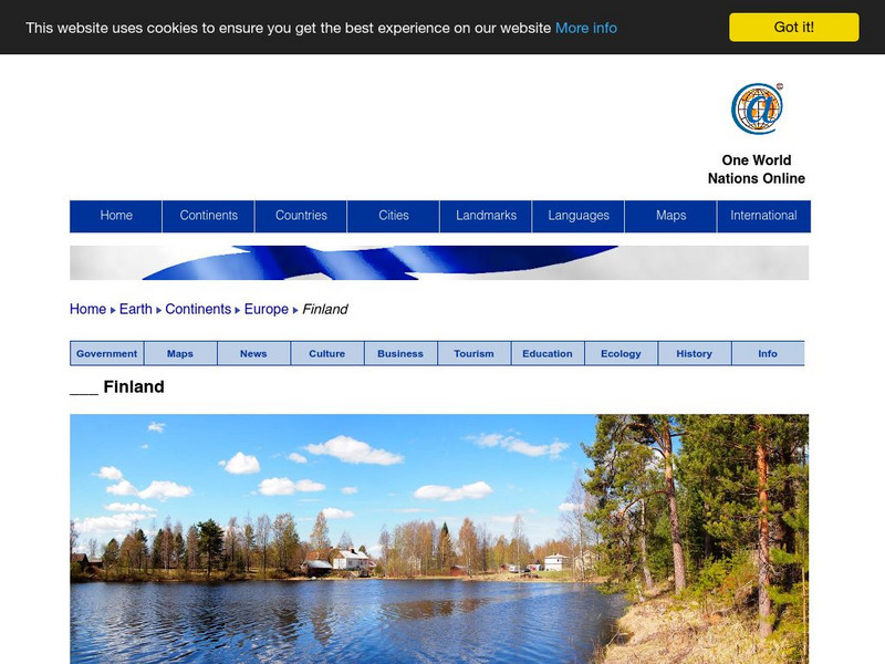 Nations Online: Finland Website Nations Online: Finland Website
