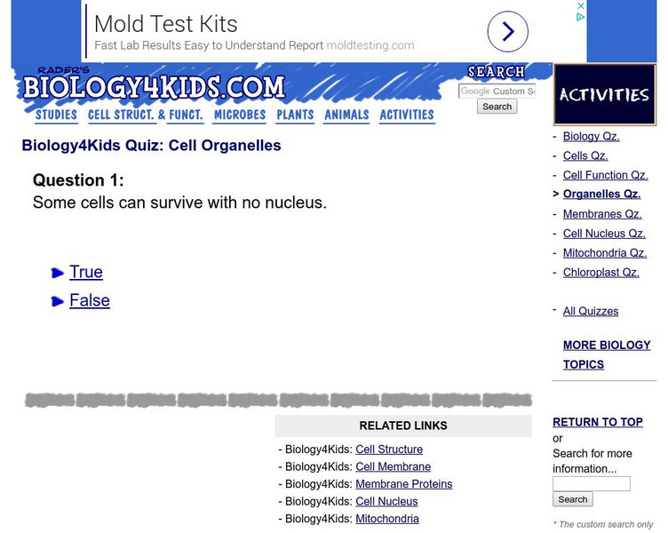 Biology4 Kids: Quiz: Cell Organelles Unknown Type Biology4 Kids: Quiz: Cell Organelles Unknown Type