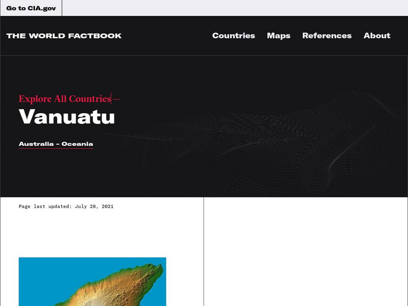 Cia: World Factbook: Vanuatu Handout Cia: World Factbook: Vanuatu Handout