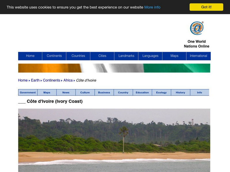 Nations Online: Cote D'ivoire Website
