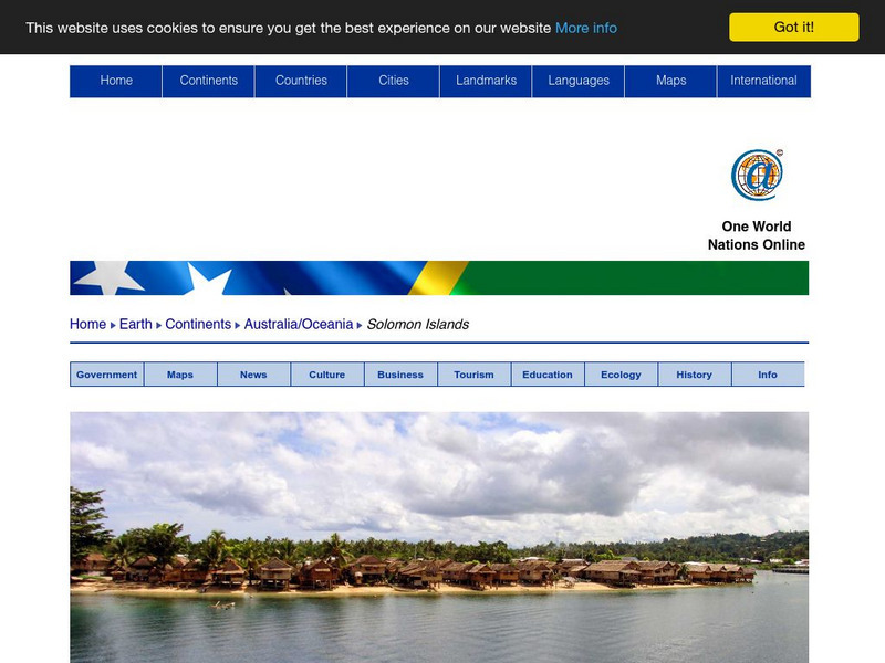 Nations Online: Solomon Islands Website