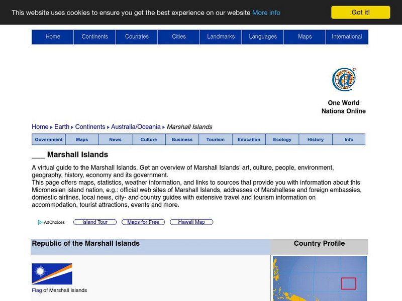 Nations Online: Marshall Islands Website