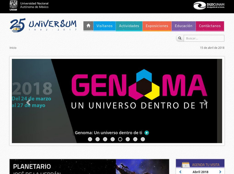 Universum, Museo De La Ciencias Website Universum, Museo De La Ciencias Website