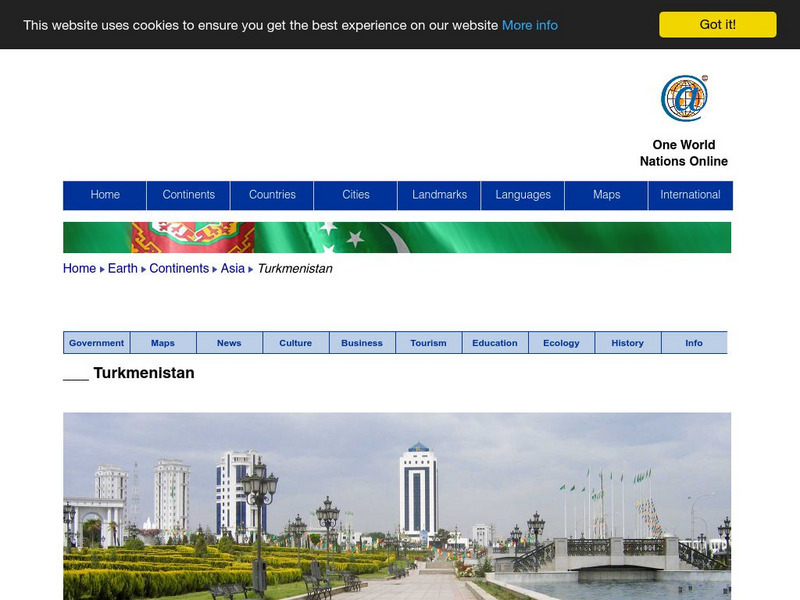 Nations Online: Turkmenistan Website Nations Online: Turkmenistan Website