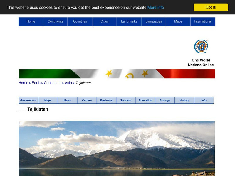 Nations Online: Tajikistan Website Nations Online: Tajikistan Website