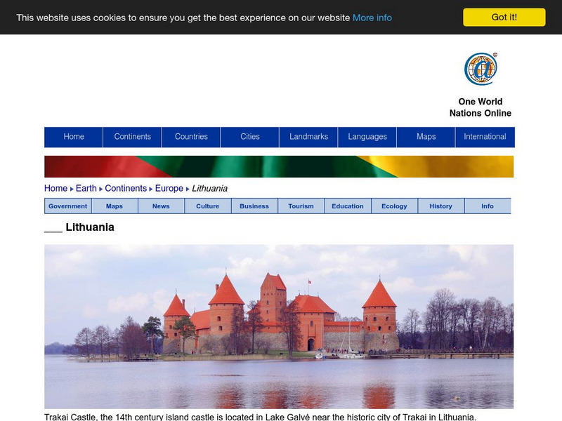 Nations Online: Lithuania Website Nations Online: Lithuania Website