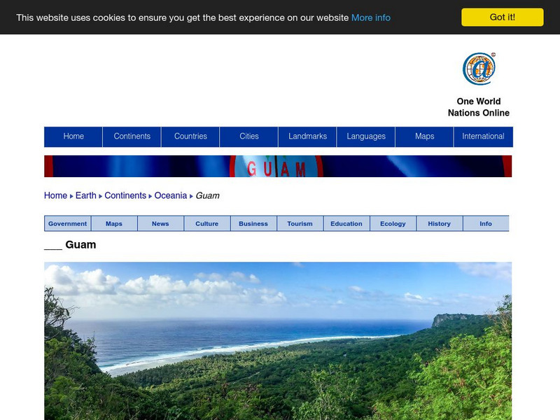 Nations Online: Guam Website