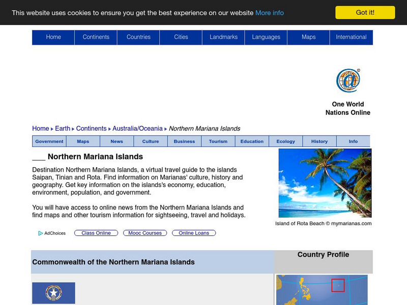Nations Online: Northern Mariana Islands Website Nations Online: Northern Mariana Islands Website