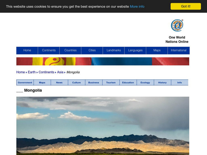Nations Online: Mongolia Website
