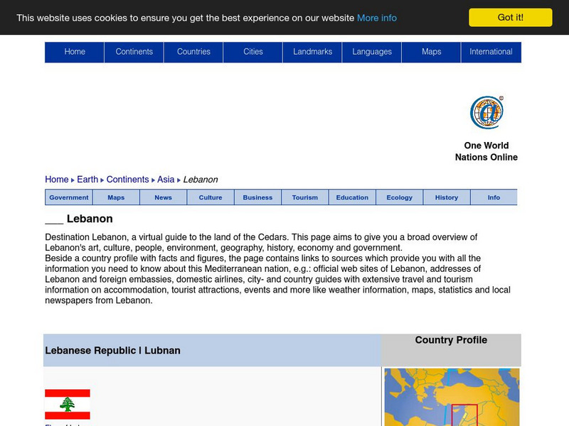 Nations Online: Lebanon Website Nations Online: Lebanon Website