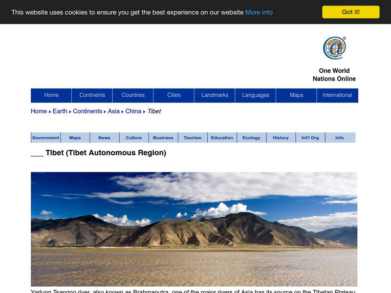 Nations Online: Tibet Website Nations Online: Tibet Website