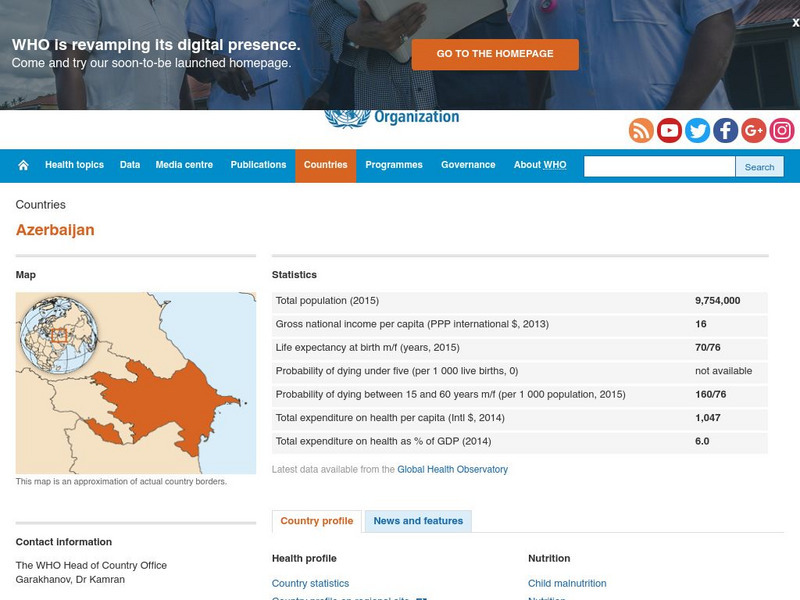 World Health Organization: Azerbaijan Handout World Health Organization: Azerbaijan Handout
