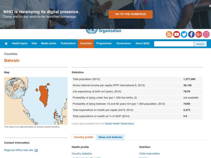World Health Organization: Bahrain Handout World Health Organization: Bahrain Handout