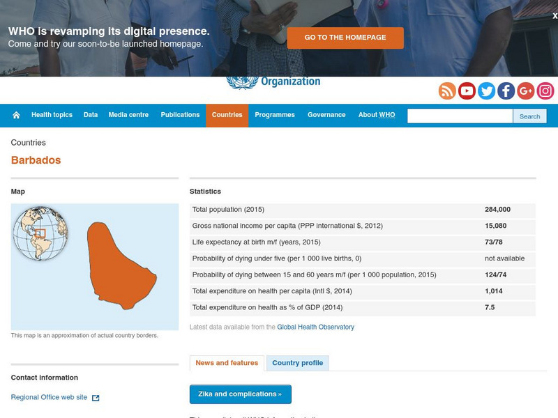 World Health Organization: Barbados Handout World Health Organization: Barbados Handout
