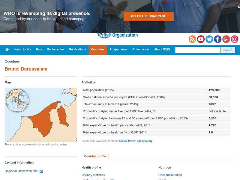 World Health Organization: Brunei Darussalam Handout World Health Organization: Brunei Darussalam Handout