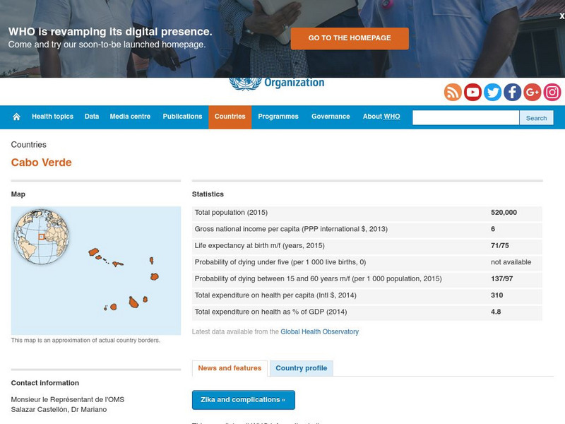 World Health Organization: Cabo Verde Handout World Health Organization: Cabo Verde Handout