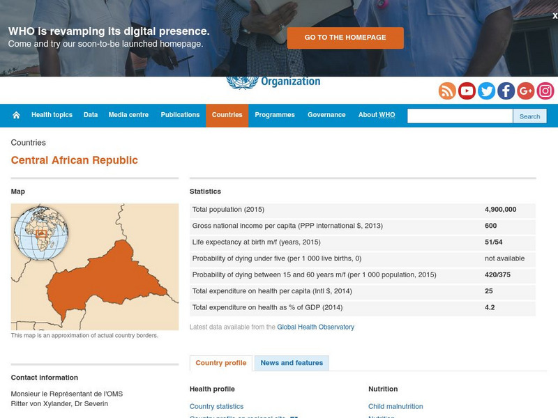 World Health Organization: Central African Republic Handout World Health Organization: Central African Republic Handout