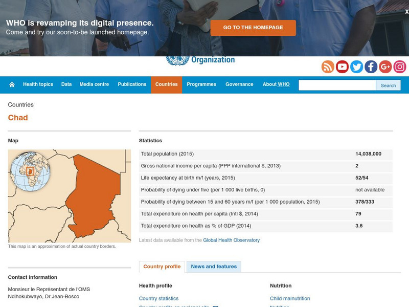 World Health Organization: Chad Handout World Health Organization: Chad Handout