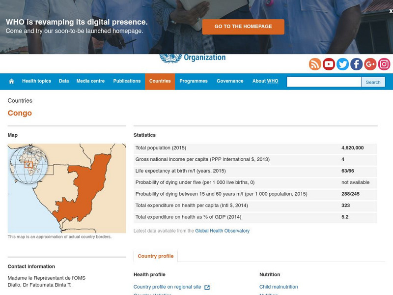 World Health Organization: Congo Handout World Health Organization: Congo Handout