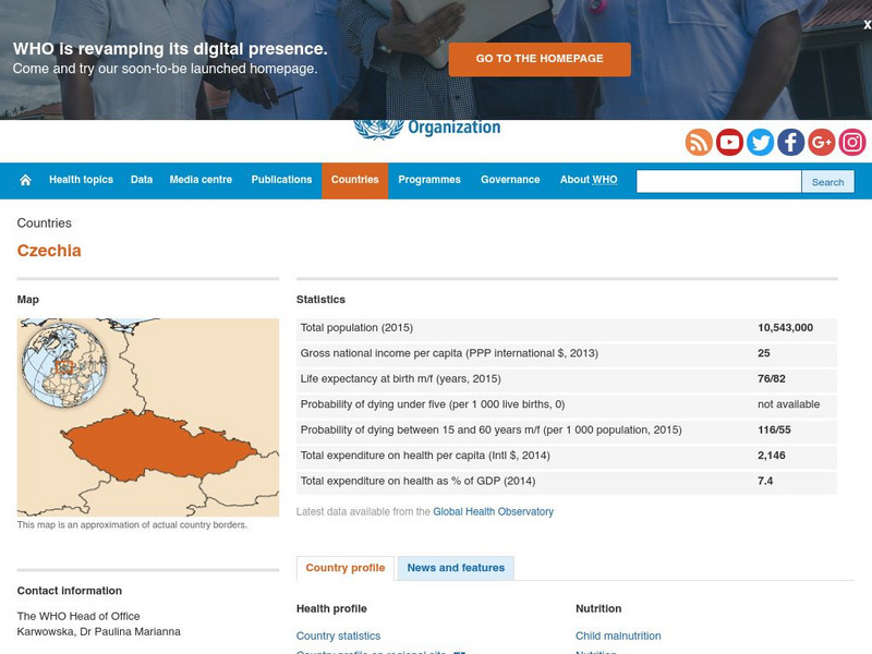 World Health Organization: Czech Republic Handout World Health Organization: Czech Republic Handout