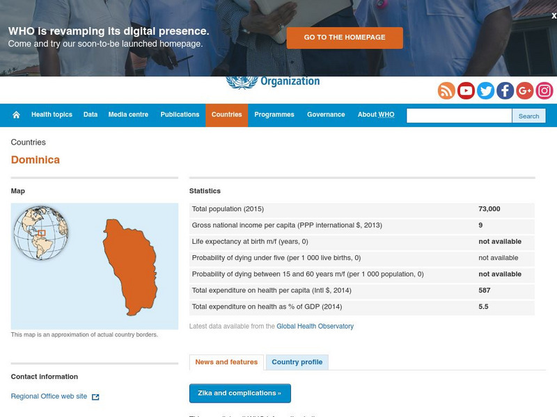 World Health Organization: Dominica Handout World Health Organization: Dominica Handout