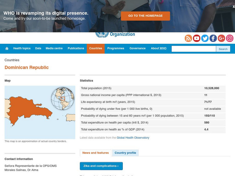 World Health Organization: Dominican Republic Handout World Health Organization: Dominican Republic Handout
