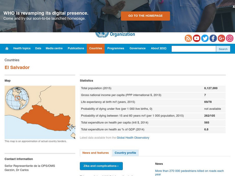 World Health Organization: El Salvador Handout World Health Organization: El Salvador Handout
