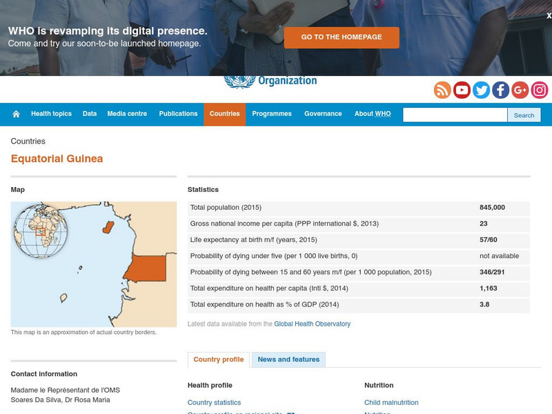 World Health Organization: Equatorial Guinea Handout World Health Organization: Equatorial Guinea Handout