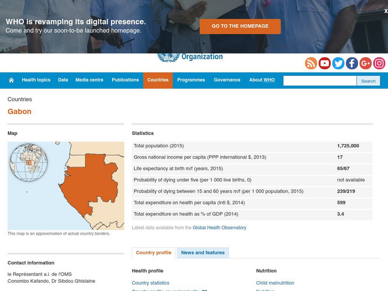 World Health Organization: Gabon Handout World Health Organization: Gabon Handout