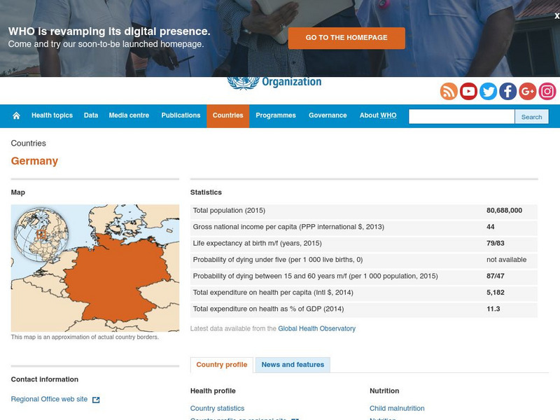 World Health Organization: Germany Handout World Health Organization: Germany Handout