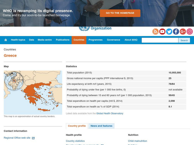 World Health Organization: Greece Handout World Health Organization: Greece Handout