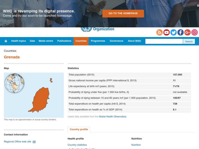 World Health Organization: Grenada Handout World Health Organization: Grenada Handout