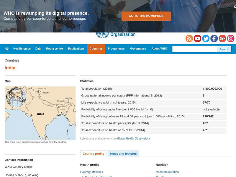 World Health Organization: India Handout World Health Organization: India Handout