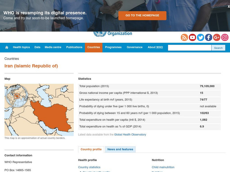 World Health Organization: Iran (Islamic Republic Of) Handout World Health Organization: Iran (Islamic Republic Of) Handout