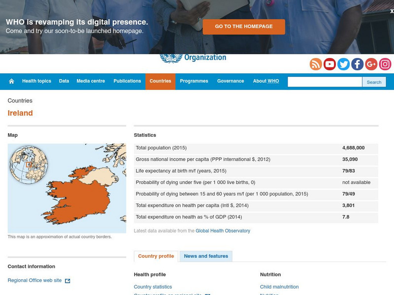 World Health Organization: Ireland Handout World Health Organization: Ireland Handout
