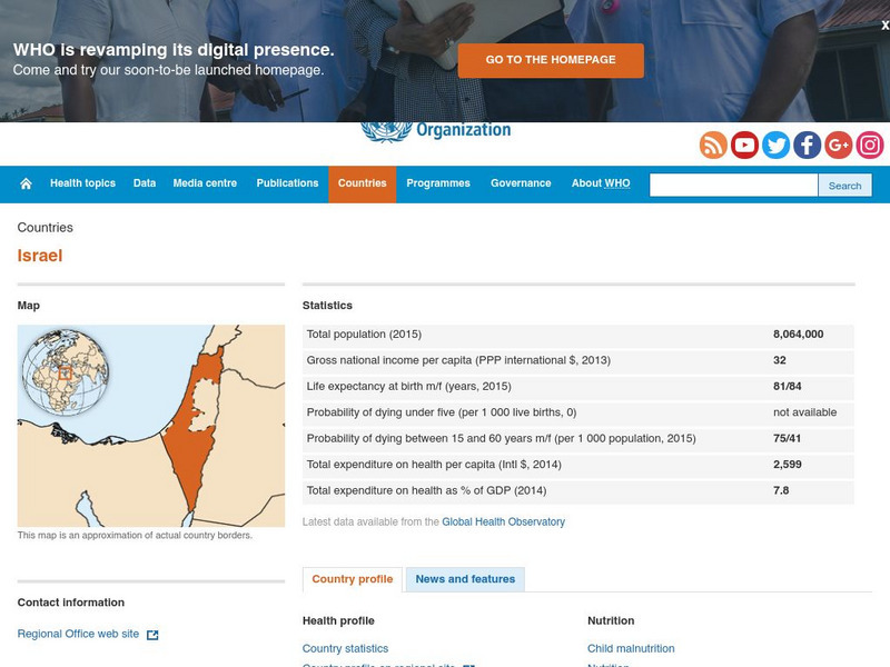 World Health Organization: Israel Handout World Health Organization: Israel Handout