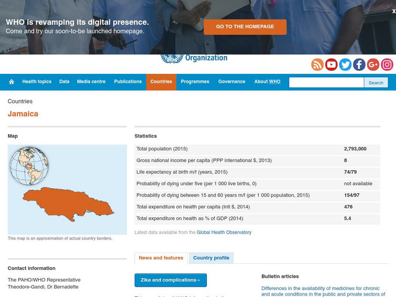 World Health Organization: Jamaica Handout World Health Organization: Jamaica Handout