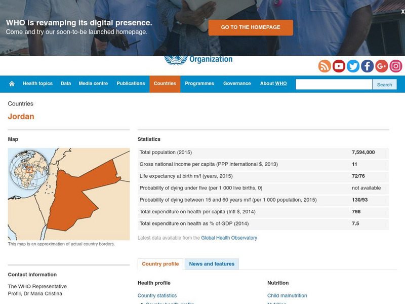 World Health Organization: Jordan Handout World Health Organization: Jordan Handout
