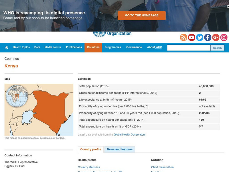 World Health Organization: Kenya Handout World Health Organization: Kenya Handout