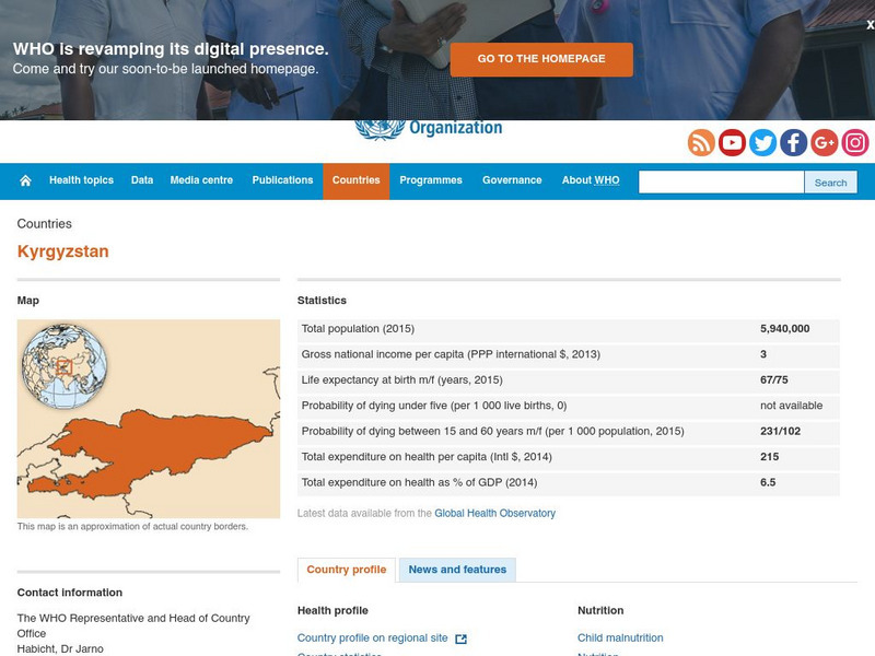 World Health Organization: Kyrgyzstan Handout World Health Organization: Kyrgyzstan Handout